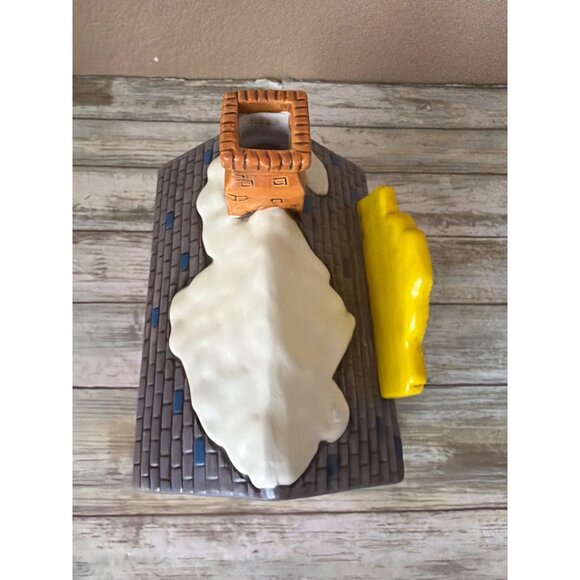 1988 Lefton Colonial Village Barbershop 06501 Lighted Bldg w/Cord + 2 Figurines - Picture 6 of 15